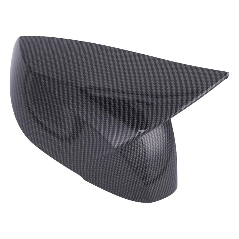 Side Mirror Housing Covers, Molded ABS Pair with Clearance Around Integrated Turn Signals After Adhesive Installation