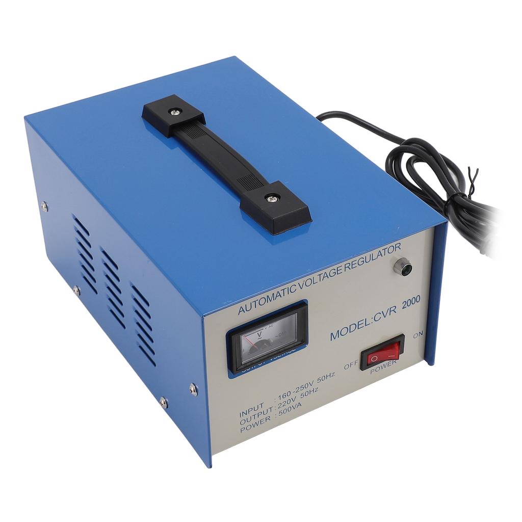 Spannungsregler 2000W 1 Ein- und Ausgang Einphasig Automatischer Spannungsstabilisator mit 2 Steckdosen