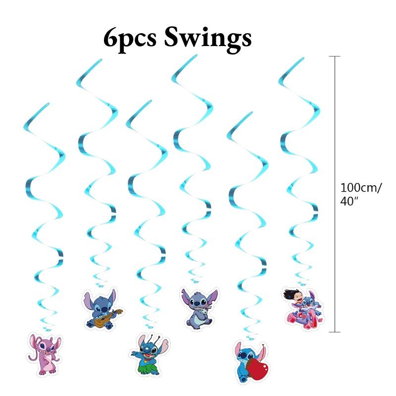 Stitch Theme Party Supplies Set Blue Lilo And Stitch Birthday Decorations