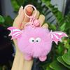 Cross-Border Plush Little Devil Soot Ball Faux Rex Rabbit Fur Pendant Keychain/Backpack Charm