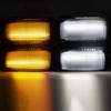 Yankok LED Side Mirror Marker Lights for Ford F150 2013-2014, F250 F350 F450 F550 Super Duty 2008-2016 Pickup Truck T10 Plug Smoked Lens White and