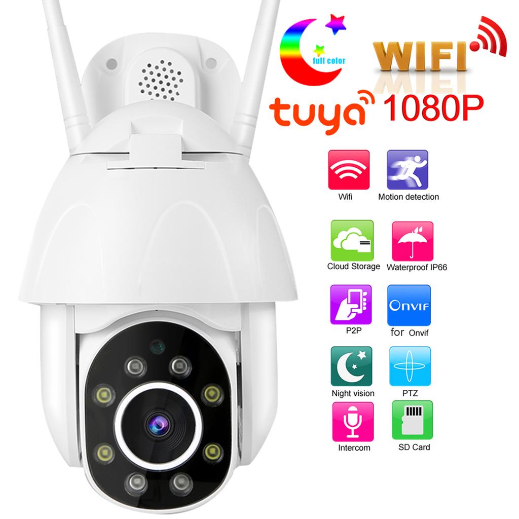 Tuya 1080P WiFi High Definition Camera PIR Night View Waterproof Remote Intelligent Surveillance