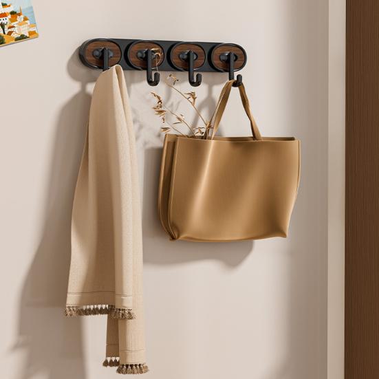 Adhesive Hook, Load-Bearing Wall Hanger, with High-Adhesive Backing Retro Style Hook, for Bathroom Kitchen Entrance Hall