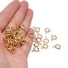 10pcs Gold Color Stainless Steel Round Claw Spring Ring Clasps Hooks for DIY Jewelry Making Necklace Connector Bracelet Supplies
