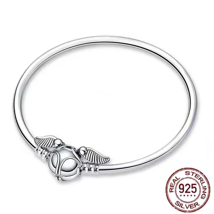 Best-selling 925 Sterling Silver Heart-shaped Crown Snake Bone Chain, Perfect for the Original DlY Bracelet! Ladies' Birthday Fa