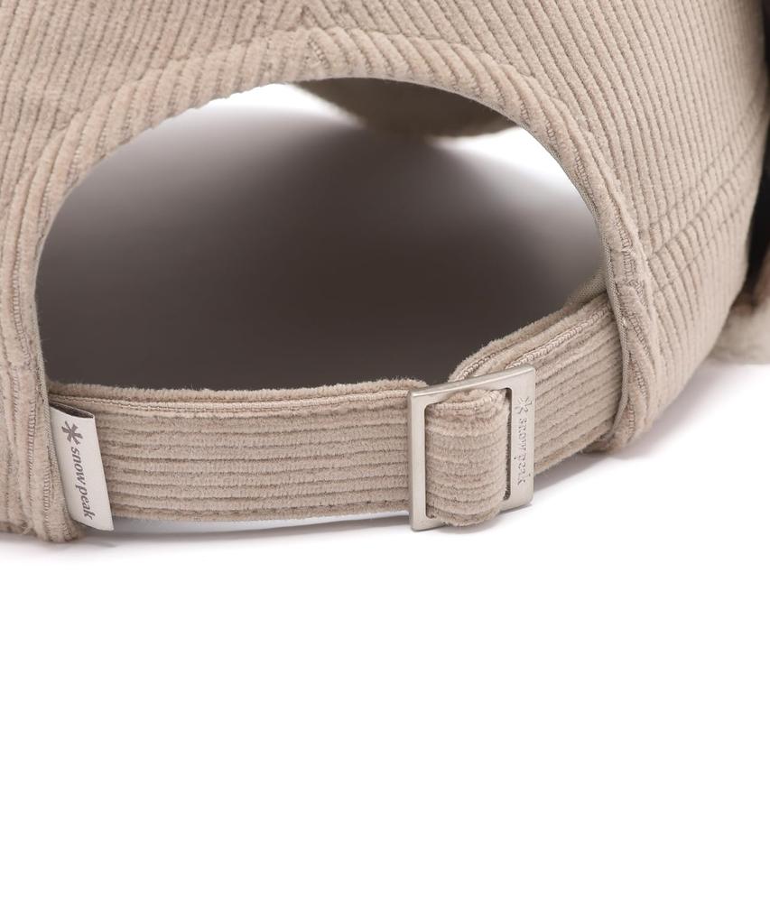 Snow Peak Merino Wool Corduroy Ear Cap GS-S25WWFCP60, Flight Pilot Cap, Trapper Headwear, Women's, SMOG PINK, Size S