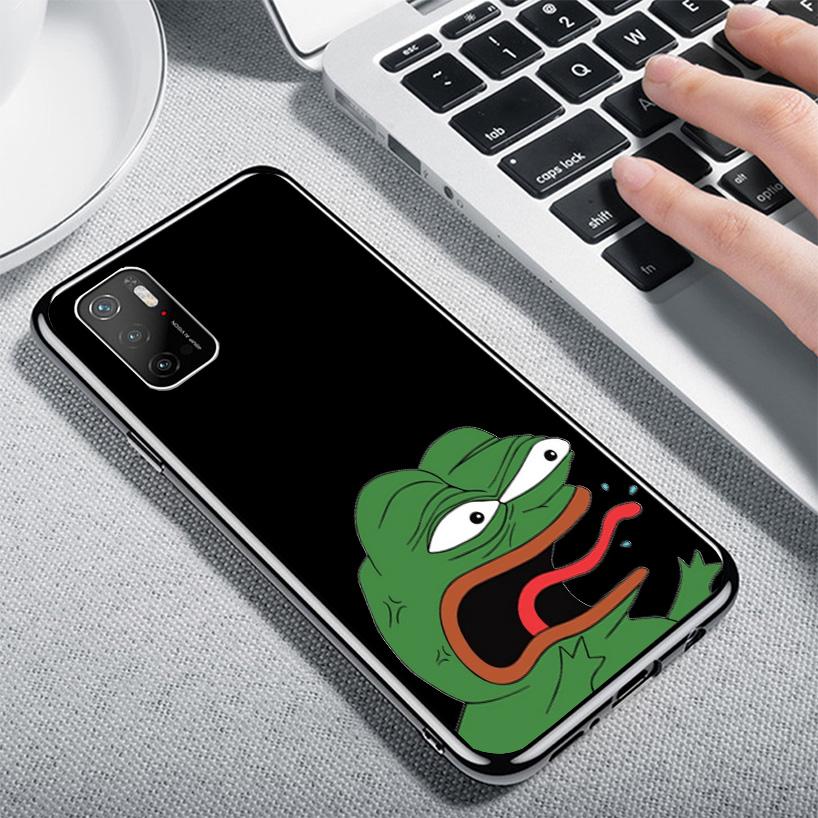 Cute Frogs Party Sad Pepe Phone Case For Xiaomi Poco X7 X6 X5 Pro F7 Ultra Redmi 15C 15 13C 13 12C 12 10 10A 10C 9 9A 9C 9T Cove