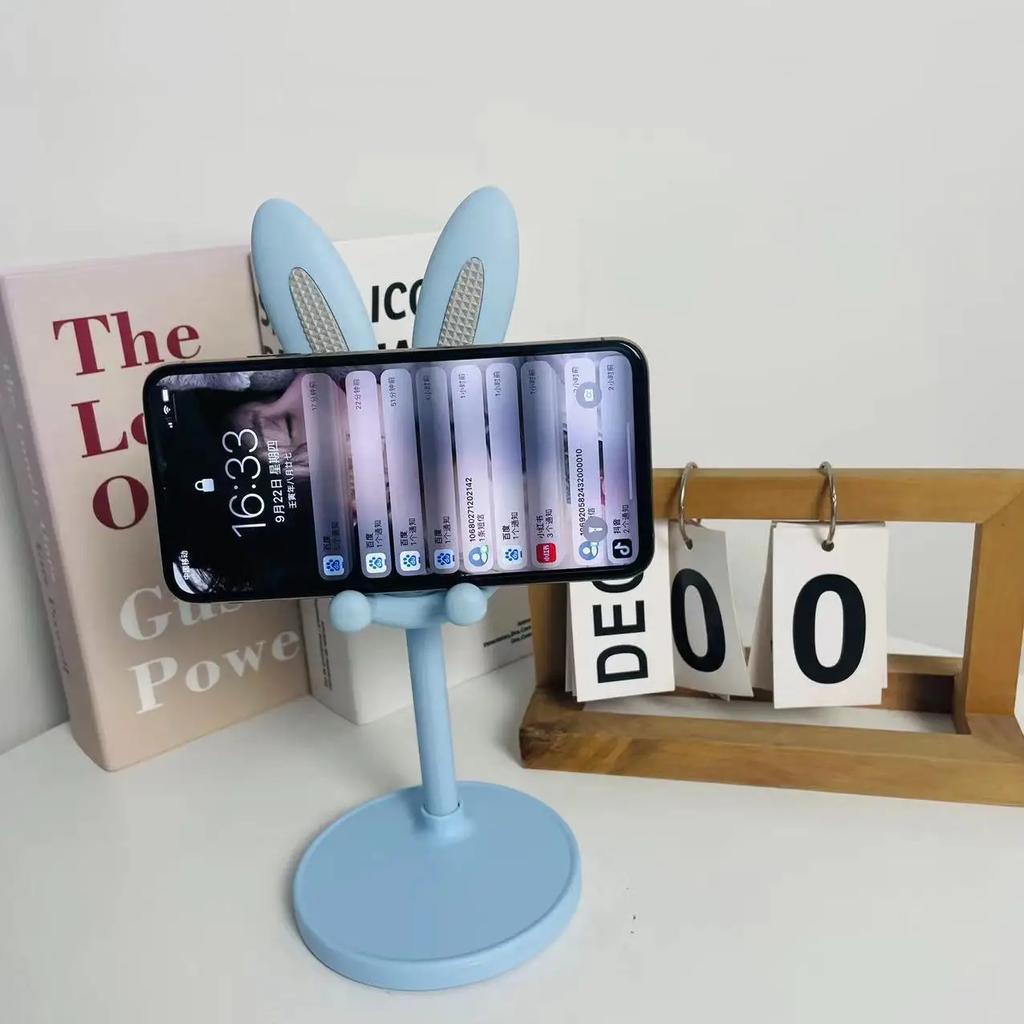 Cartoon Bunny Desktop Mobile Phone Holder Stand Adjusted Student Desktop Lazy Home Selfie Live Support Phone Holder