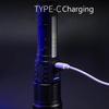 High Power LED Flashlight USB Rechargeable Torch Strong Light Flashlight Long Range Tactical Zoom Lamp Outdoor Camping Lantern