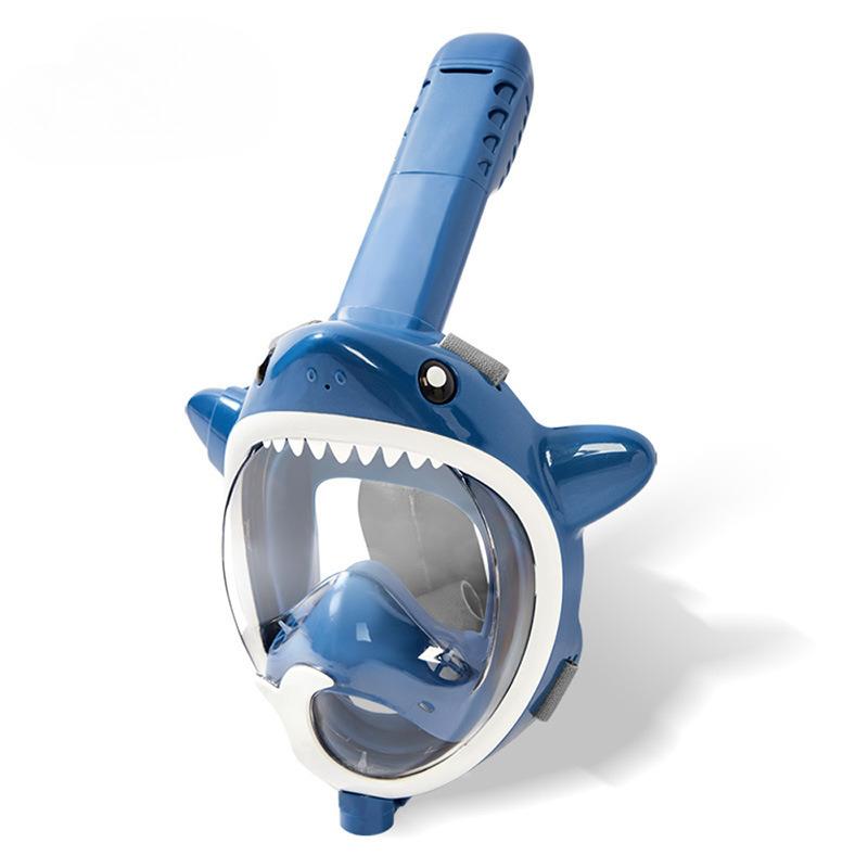 Kids Snorkel Mask Full Face Snorkeling Gear for Children Diving Mask with 180°Panoramic View Anti-Fog and Anti-Leak Snorkel Set for Swimming