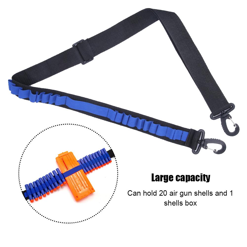 3PCS EVA Soft Tactical Belt Bandolier with Iron Buckle for Soft Air Gun Accessories