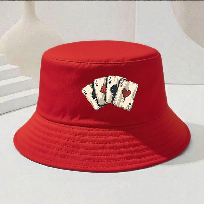 Packable Portable Bucket Hat Lightweight Travel Sun Cap Anti-UV Beach Fishing Hat красный