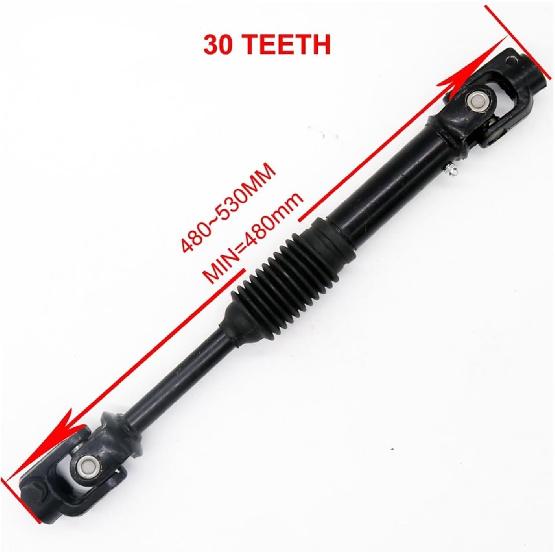 Adjustable Steering Knuckle U-Joints Shaft Rod for 400CC 300CC UTV QUAD ATV Go-Kart - 420mm/480mm 30T(480MM)