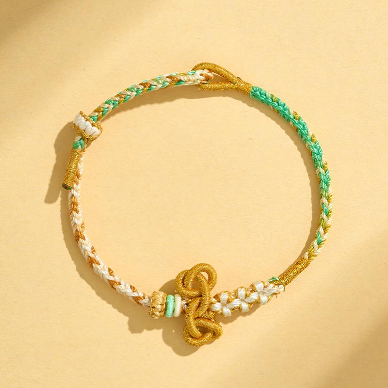 Handmade Wenchang Knot Student Success Bracelet – Koi Red Rope for Good Luck and Golden List Achievement, Perfect Small Gift.