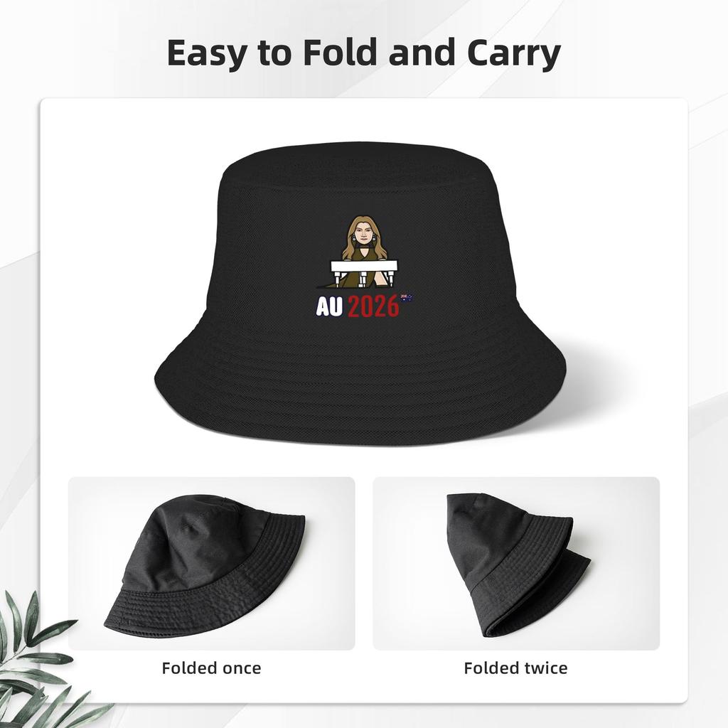 Australia Bucket Hat For Men Women Eurovisions Fisherman Hats Fashion Travel Hiking Caps Foldable Outdoor Printed Sun Hats
