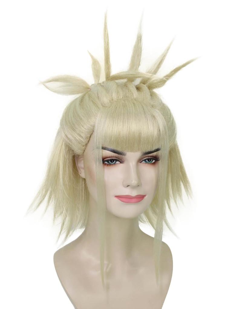 Wigs2you Women's H-5730 American Rapper Queen 90s Blonde Curly Updo Wig, Perfect for Halloween, Flame Retardant Synthetic Fiber