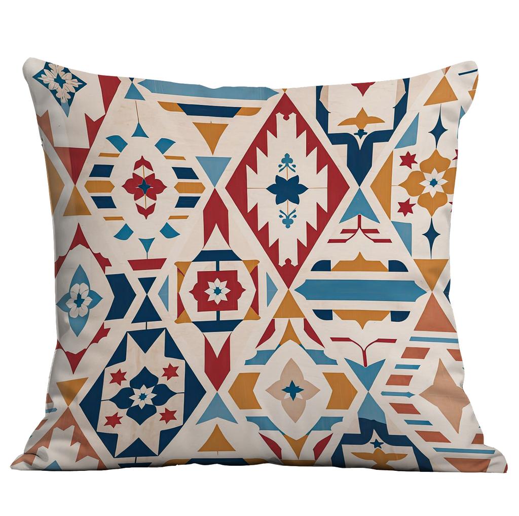 Bohemian Ethnic Style Pillow Cover Living Room Sofa Cushion Hotel Teahouse Pillow Cushion Cover Premium Durable