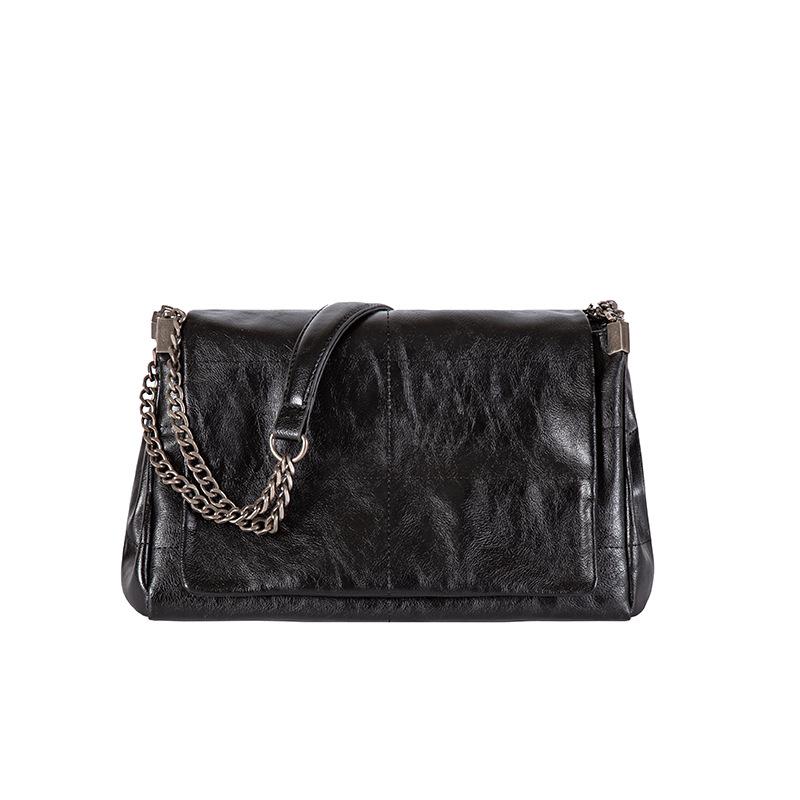 

Fashion Bag Women 2026 Small Shoulder Bag with Chains Summer Handbags and Purse Underarm Clutch Purse Ladies Beach Evening Bag чёрный
