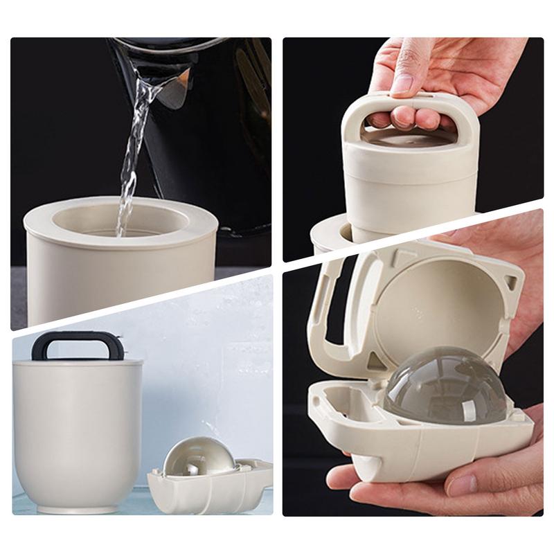 Molde de Bola de Hielo Moldes de Hielo Esféricos Fabricante de Hielo de Silicona Para Congelador Herramientas de Cocina Reutilizables Liberación Fácil Para Cóctel Té Café