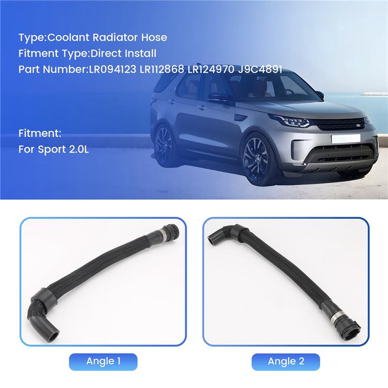 

A03Z-Engine Coolant Radiator Hose Water Pump Inlet Hose Tube For Land Rover Discovery Sport 2.0L LR094123 LR112868 J9C4891 срібний