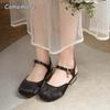 Fashionable Baotou Sandals for Women's Summer 2026 New Chinese Style Dress Shoes Mary Jane Single Shoes Zapatos De Mujer