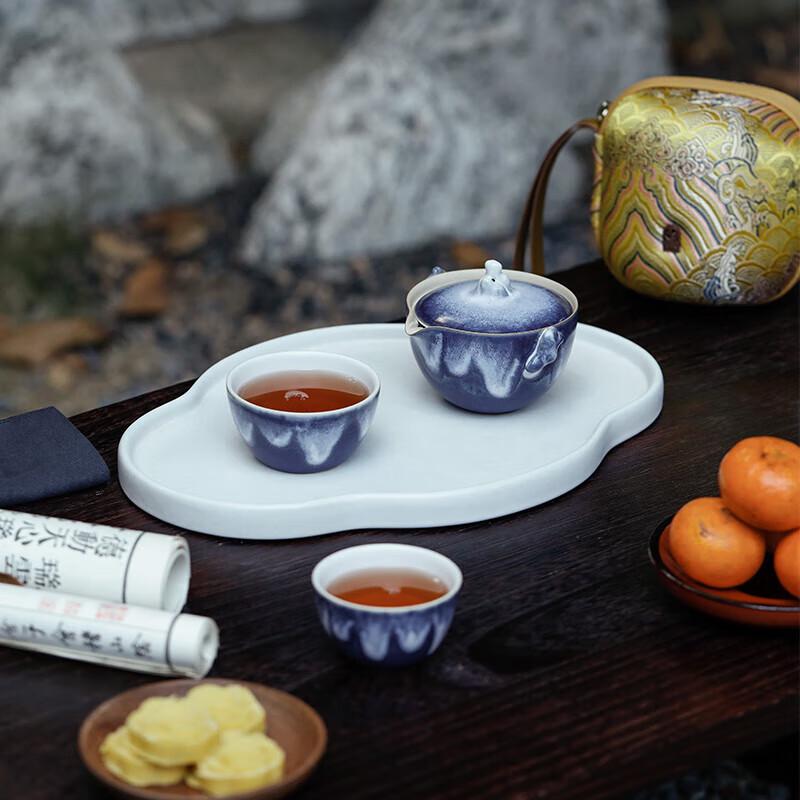 Wanqiantang Portable Ceramic Kung Fu Travel Tea Set