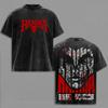 Anime Baki Hanma Yujiro Bedrucktes T-Shirt Für Herren Sommer Kurzarm Baumwolle T-Shirt Vintage Gewaschen Übertriebene T-Shirts