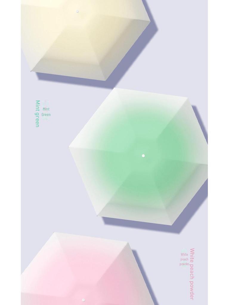 High-End Women's Folding Umbrella: Dual-Use for Sun and Rain, UV Protection, 50% Off Capsule Design