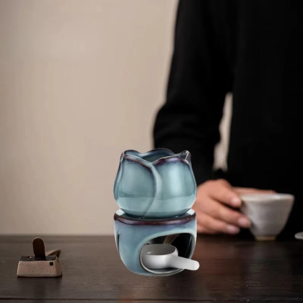 Tulip Shape Ceramic Oil Diffuser Exquisite Aromatherapy Burner Creative Wax Melt Burners  Bedroom