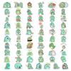 Funny Cartoon Green Dinosaur Stickers Diy Fun Toy Gift Waterproof Decal For Laptop Phone Scrapbook Luggage Bottles Decorative