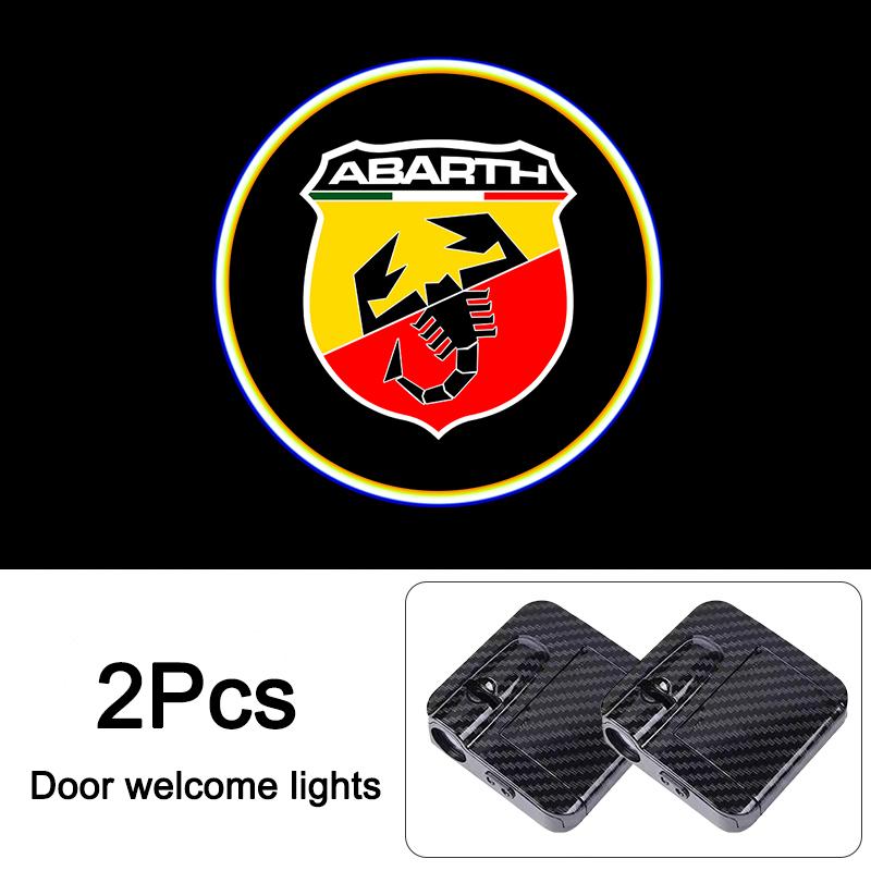 

HD Led Welcome Light Car Door Projector Lamps For FIAT Abarth 500 Pulse Panda Tipo Strada 600 500L Mobi Doblo Fullback Freemont