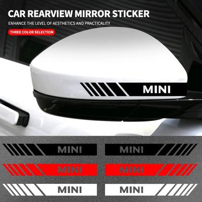 2 szt. Naklejka Pasek na Lusterko Boczne Samochodu Naklejka na Nadwozie dla BMW MINI WORKS One Cooper JCW R60 R59 R58 R57 R56 R55