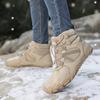 Winter Hiking Shoes Snow Boots Plush Cotton Shoes Outdoor Sneakers Men Women Ankle Boots Warm Winter Boots Mid-top