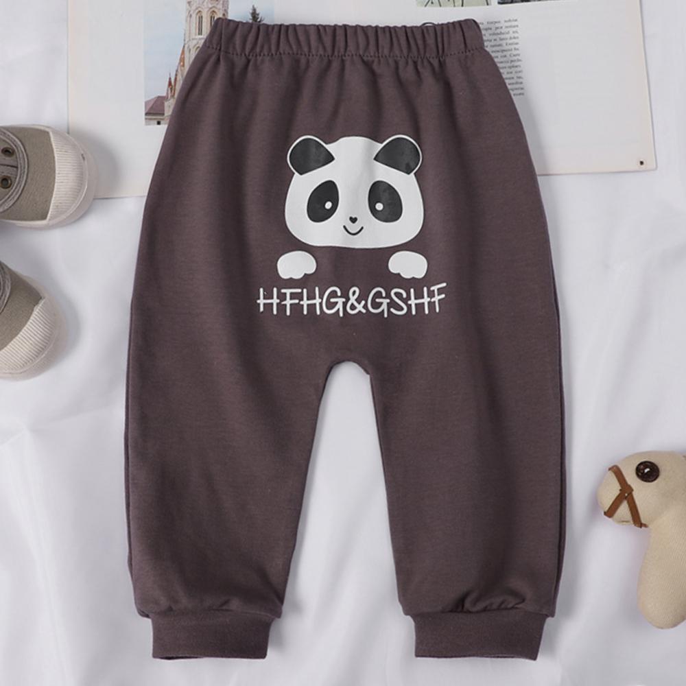 Kawaii Cartoon Gedruckt Baby Jungen Mädchen Lange Hosen Hohe Taille Casual Harem Hosen
