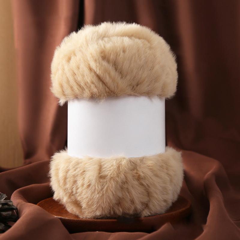 Wool Circle Solid Color Yarn Hand Woven Diy Scarf Hat Sweater Medium Thick Merino Wool Thread Soft And Comfortable Fluffy