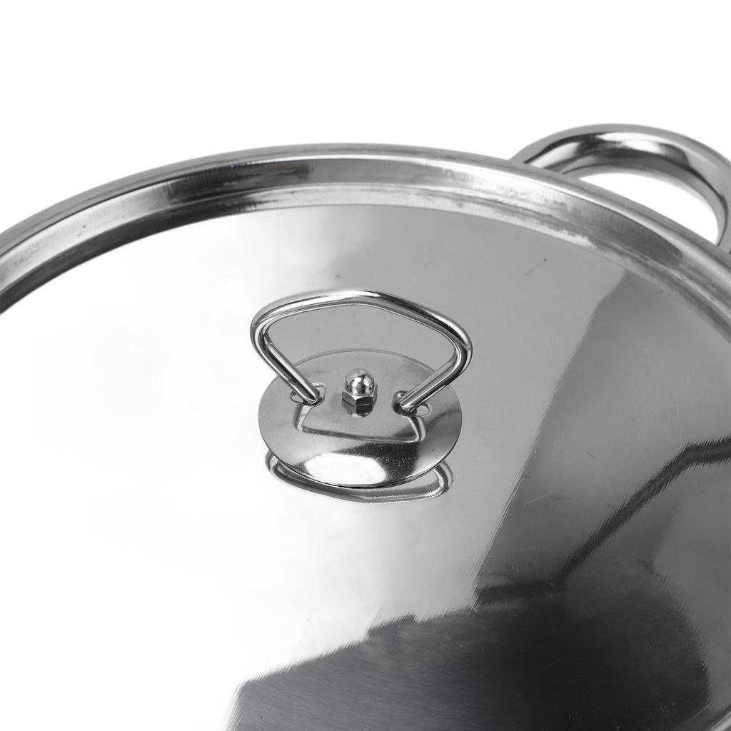 Stainless Steel Saute Pan Kitchen Cookware Set Stainless Steel Pots Pans Set with Soup Pot Saute Pan Lids for Home Cooking