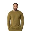 Vanquish Fitness Essential Slim Fit Long Sleeve T-Shirt, Perfect for Strength Training, Fitness, and Physique (Olive Green/XXL) [Parallel Import]