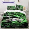 One Piece Straw Hat Pirates Pattern Bedding Quilt Set Quilt Cover Pillowcase Home Birthday Gift(1 * Duvet Cover + 2 * Pillowcase, Without Core)