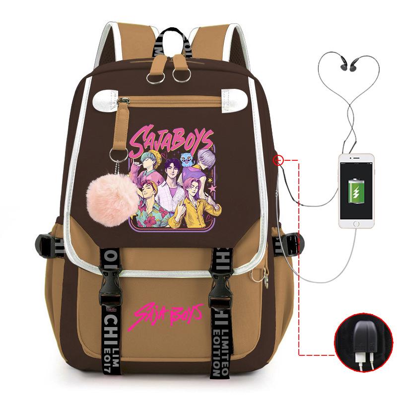 Witch Hunters Peripheral Korean Edition Student School Bag Cross-border College Wind Reduction Large Capacity Ridge Backpack