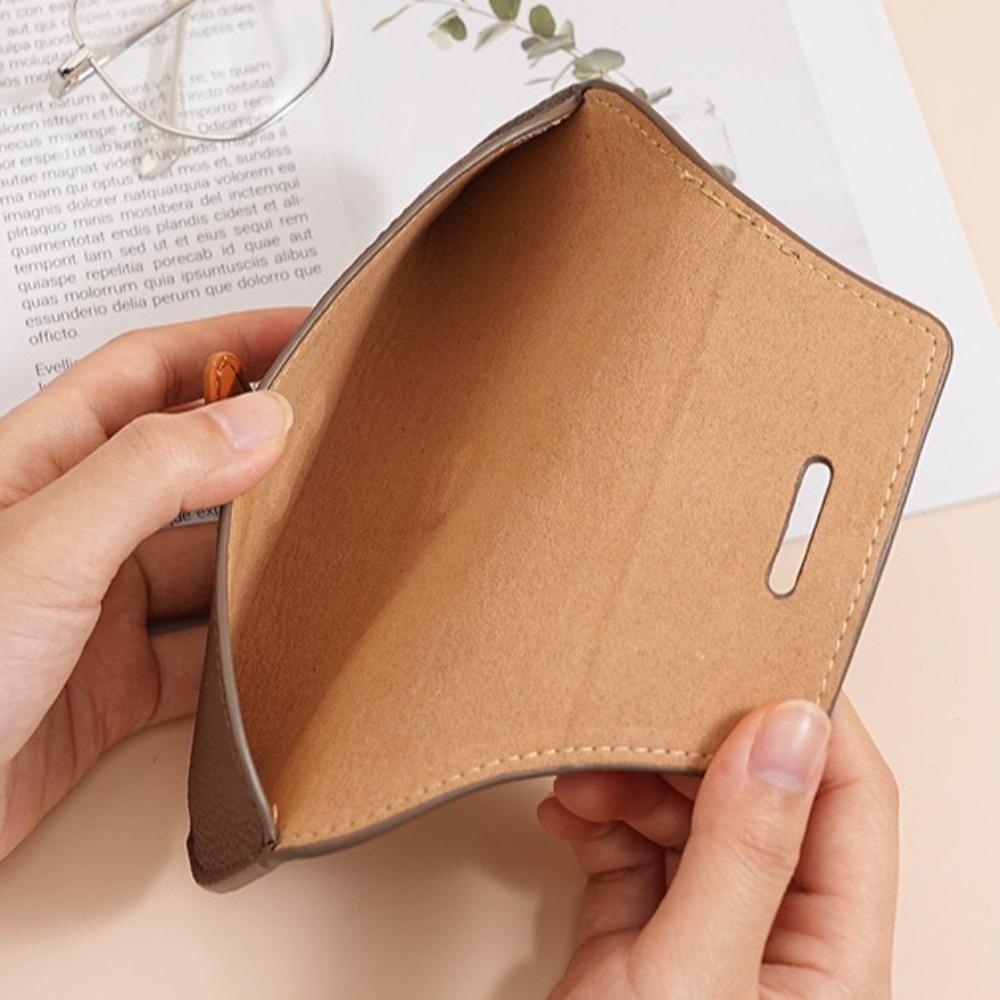Ins PU Leather Glasses Bag Waterproof Sunglasses Eyeglass Bag Practical Sunglasses Pouch  Female