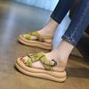 Beautiful Platform Sandals Women's Summer Skirt 2025 New Chinese Style Shit-stepping Casual Roman Beach Shoes