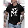 European sizes Mens TShirt Comfortable Crew Neck Casual ShortSleeves Soft Breathable Top Menswear Tshirt Summer Spring Fabric Trendy Letter Print