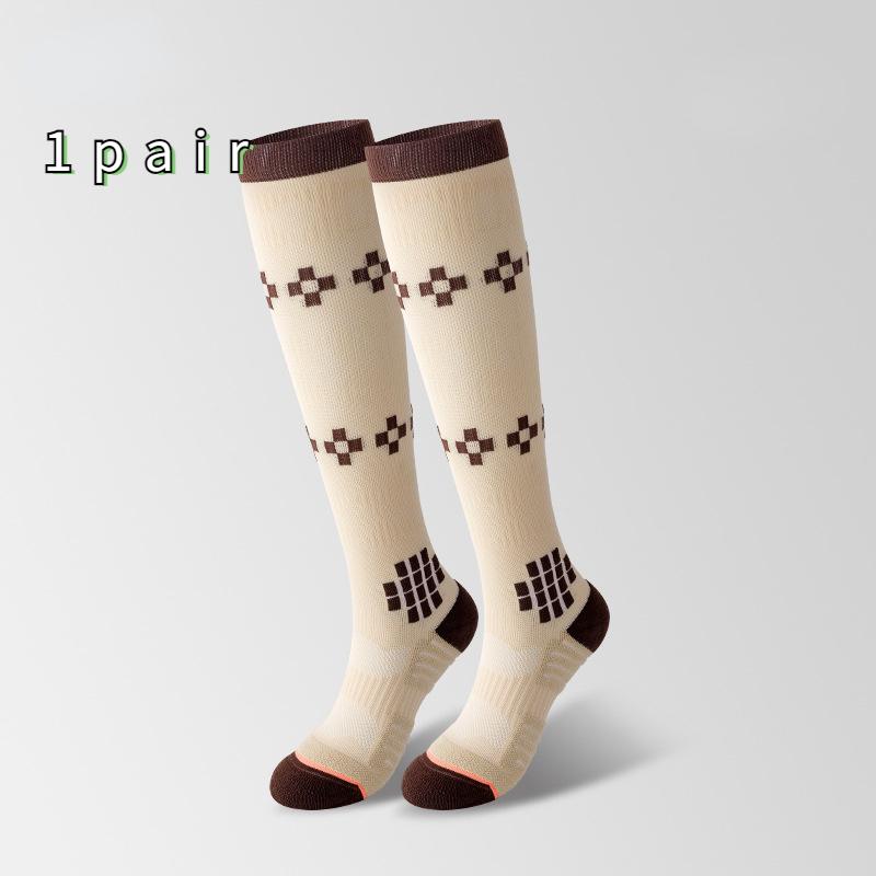 Size 35-39 Women's Spring/Summer Thin Breathable Compression Socks Professional Anti-slip Pressure Sports Socks