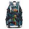 Zelda Zelda Plecak z Nadrukiem Akcesoria Outdoorowy Port USB Duża Pojemność Plecak Podróżny