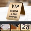 Longchan Stainless Steel Reserved Table Card (2-pack)
