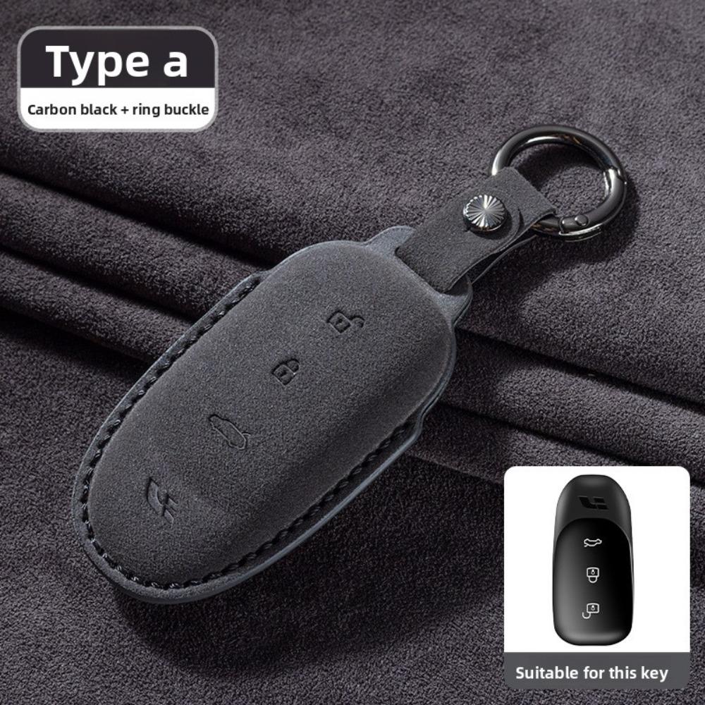 Premium Suede Key Cover for Li Auto L9 MAX L8 L7 Ideal ONE Car Key Case Shell Accessories