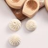 3D Drewniana Forma do Gotowania na Parze Chleba Pogrubiona Rzeźbiona Kreatywna Forma do Ciasta na Parze z Nadzieniem do Rodzinnego DIY Ręcznie Robiona Maszynka do Baozi