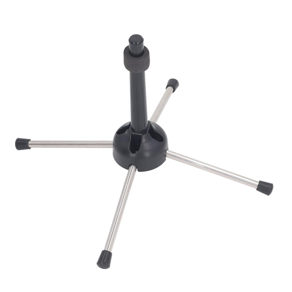 Clarinet Stand Foldable 4 Leg Stable Support Anti Slip Clarinet Stand Holder for Oboe Flute Wind Instrument