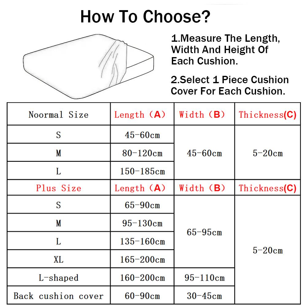 Thick Jacquard Sofa Cover Elastic Living Room Sofa Couch Cover Anti-Dust Removable Sectional Sofa Cushion Slipcover Solid Color