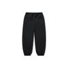 Li Ning Reignite Series Solid Color Loose Fit Reflective Knit Sports Pants Women pants Black AKLU232-2